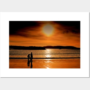 Sunset Long Beach Tofino Vancouver Island Canada Posters and Art